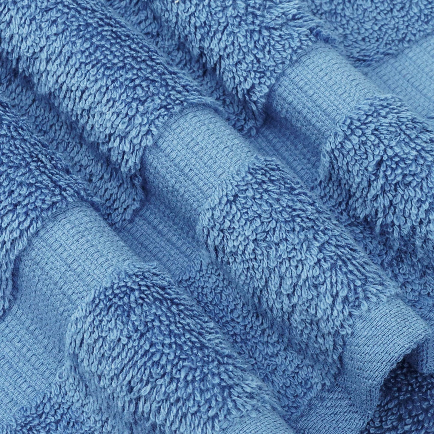 Chakir Turkish Linens 12 Piece Washcloth Set, 100% Cotton Luxury Turkish Washcloths for Bathroom, Soft Absorbent Washcloths, 13 x 13 Inches, Wedgewood