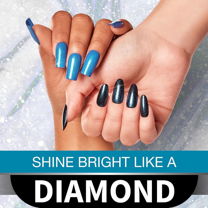 Seche Fx Diamond Effect Top Coat - Long-Lasting Blue Transforming Polish Protection | 0.5 Fl. Oz