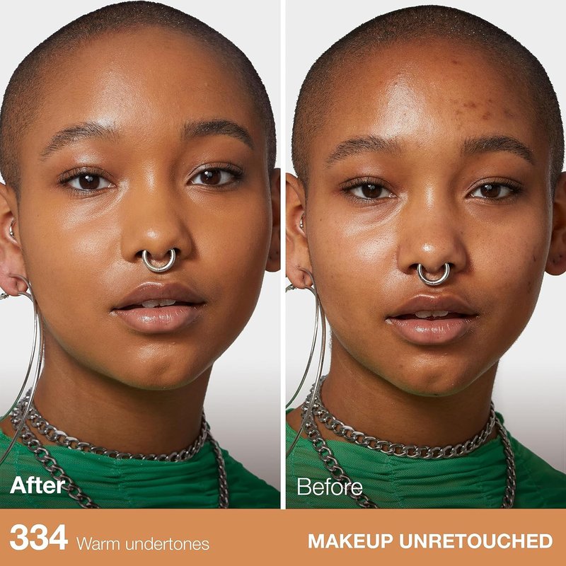 Maybelline Fit Me Matte + Poreless Foundation - Oil-Free, Warm Sun Shade, 1 Count