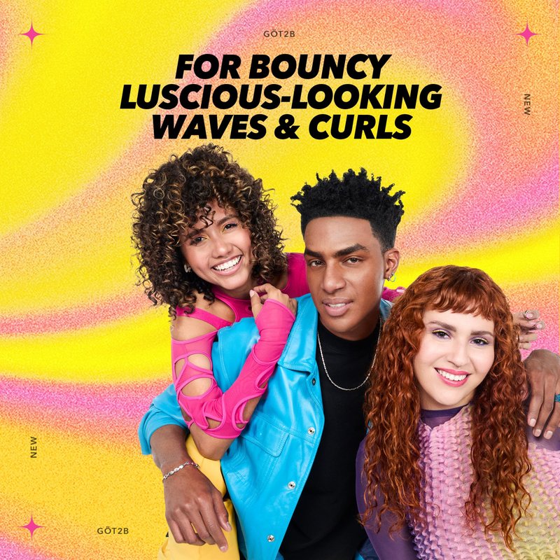 Got2B Curled Flexible Curl Foam, 6.7 Fl Oz, Hair Mousse for Frizz Control and Heat Protection, Lightweight Hold, No-Crunch Definition for Wavy & Curly Hair Styling, Aloe Vera & Vitamin E Infused