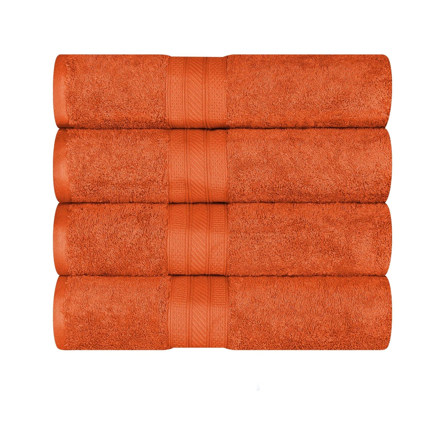 Superior Superior Long Staple 100% Combed Cotton 700GSM Solid 4-Piece Bath Towel Set for Bathroom, Shower, Kitchen-Super Soft, Plush, Highly Absorbent, Assorted 4-Piece Towels, Sandstone