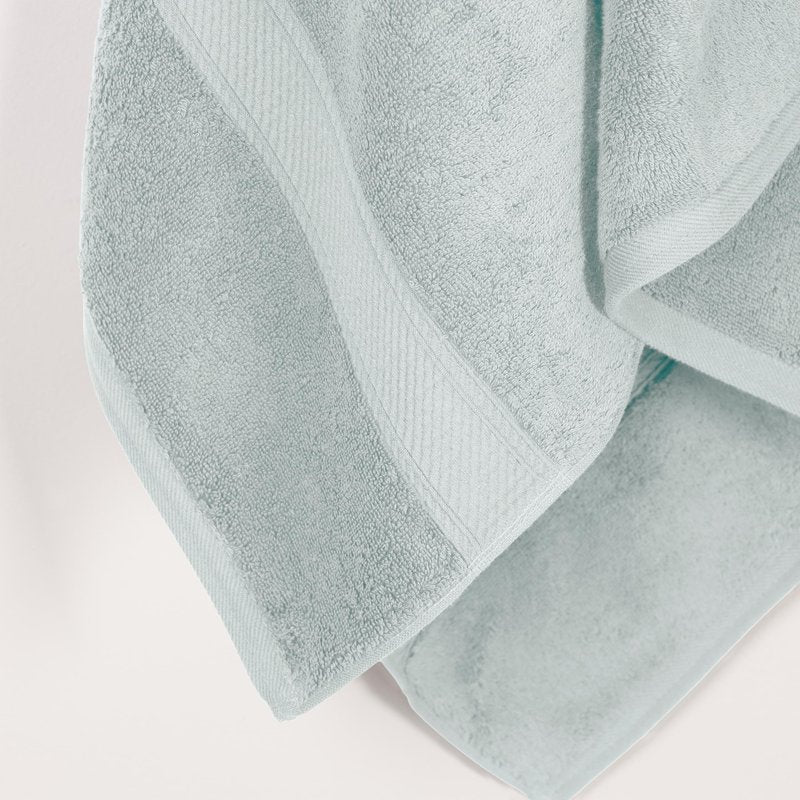 SUPERIOR Egyptian Cotton Plush & Absorbent, Bath Towel Set of 2, Sea Foam