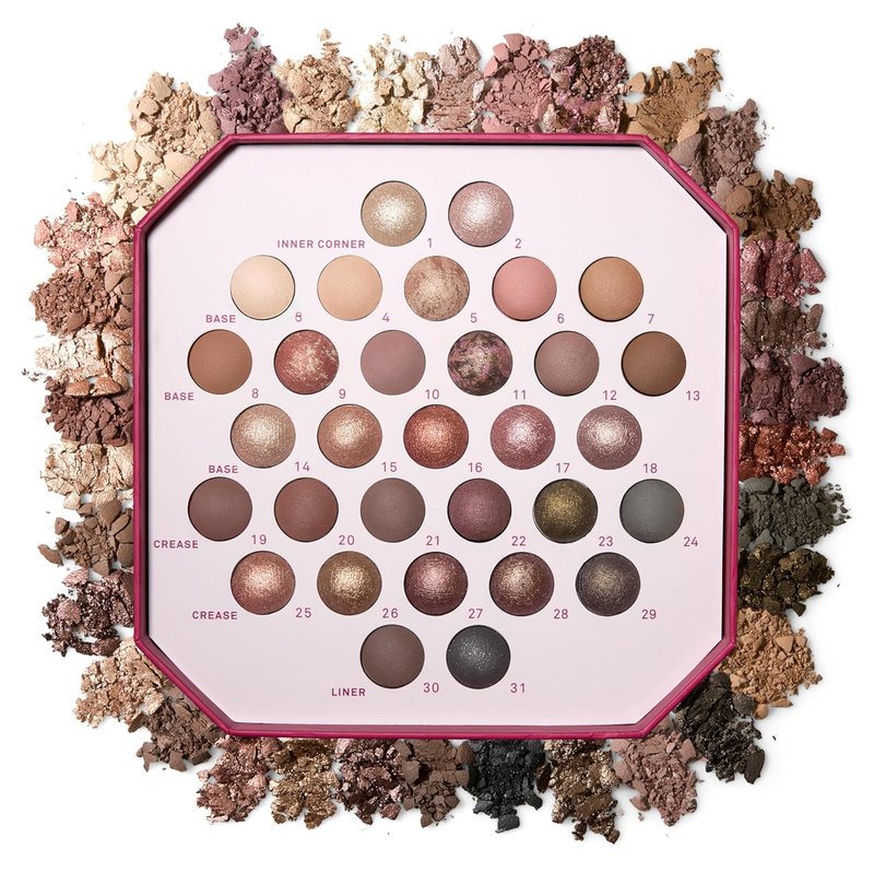 Laura Geller The Ultimate Palette - 31 Baked Eyeshadows with Matte & Shimmer Finishes | Classic & Marble Shades