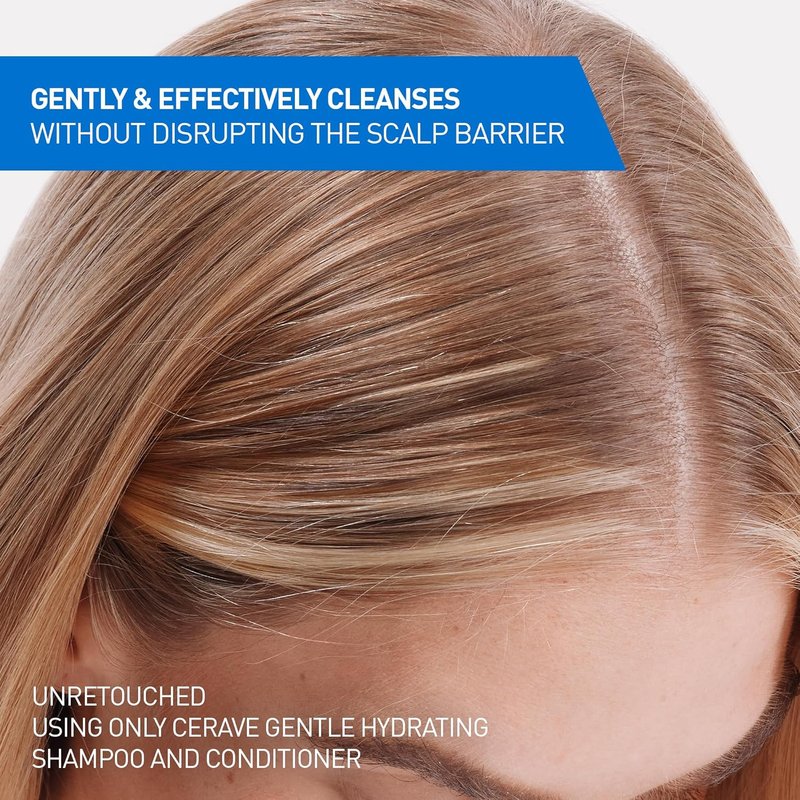 CeraVe Gentle Hydrating Shampoo - Soft, Healthy Hair With Ceramides & Niacinamide | 12 Oz (Pack of 2)