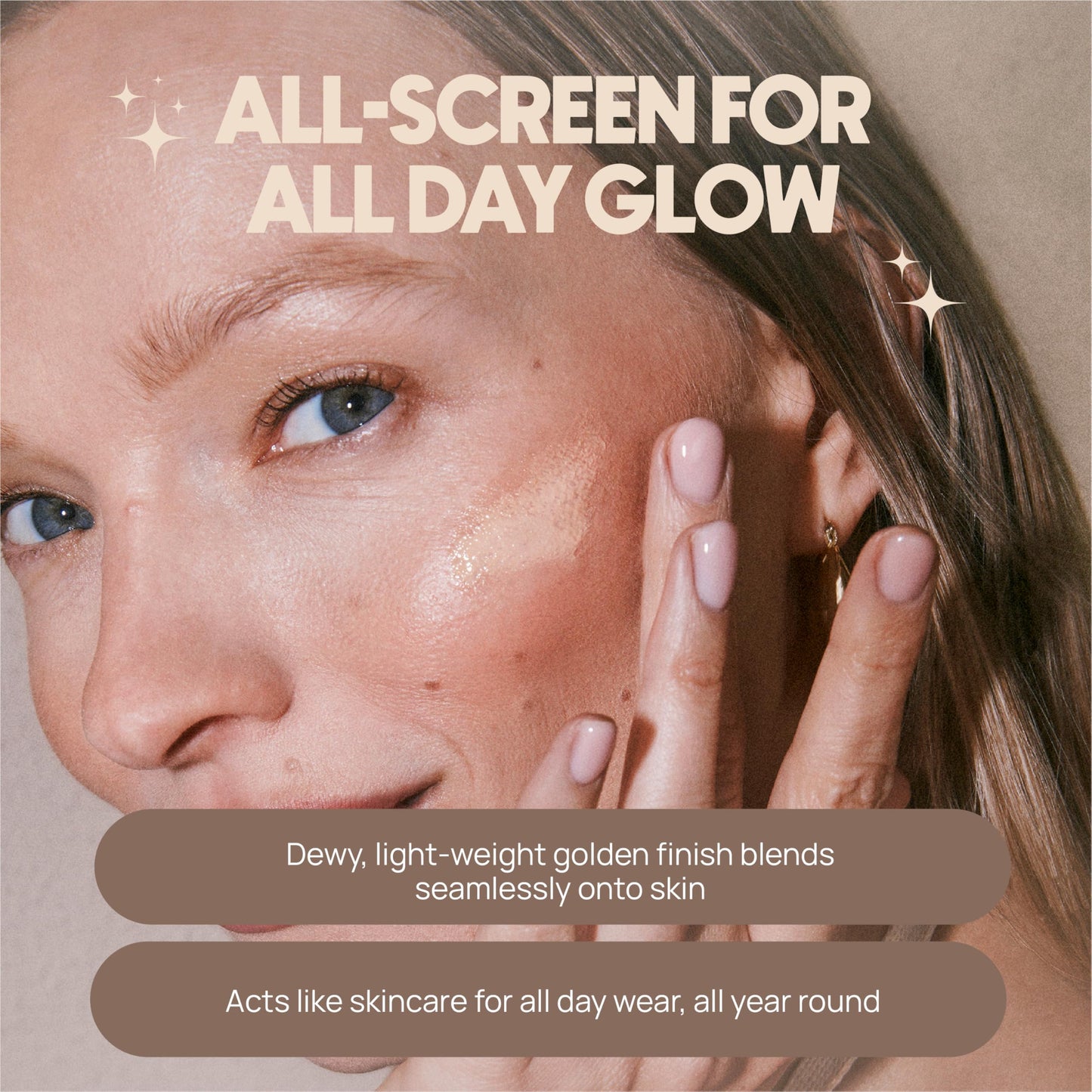 Spooge Dew Me | Tinted Mineral Sunscreen SPF 30 | Zinc Oxide Sunblock | Tinted Sunscreen For Face & Body | Golden Glow Dewy Finish | Dermatologist Developed Formula | Reef Safe Sunblock | 1.7oz