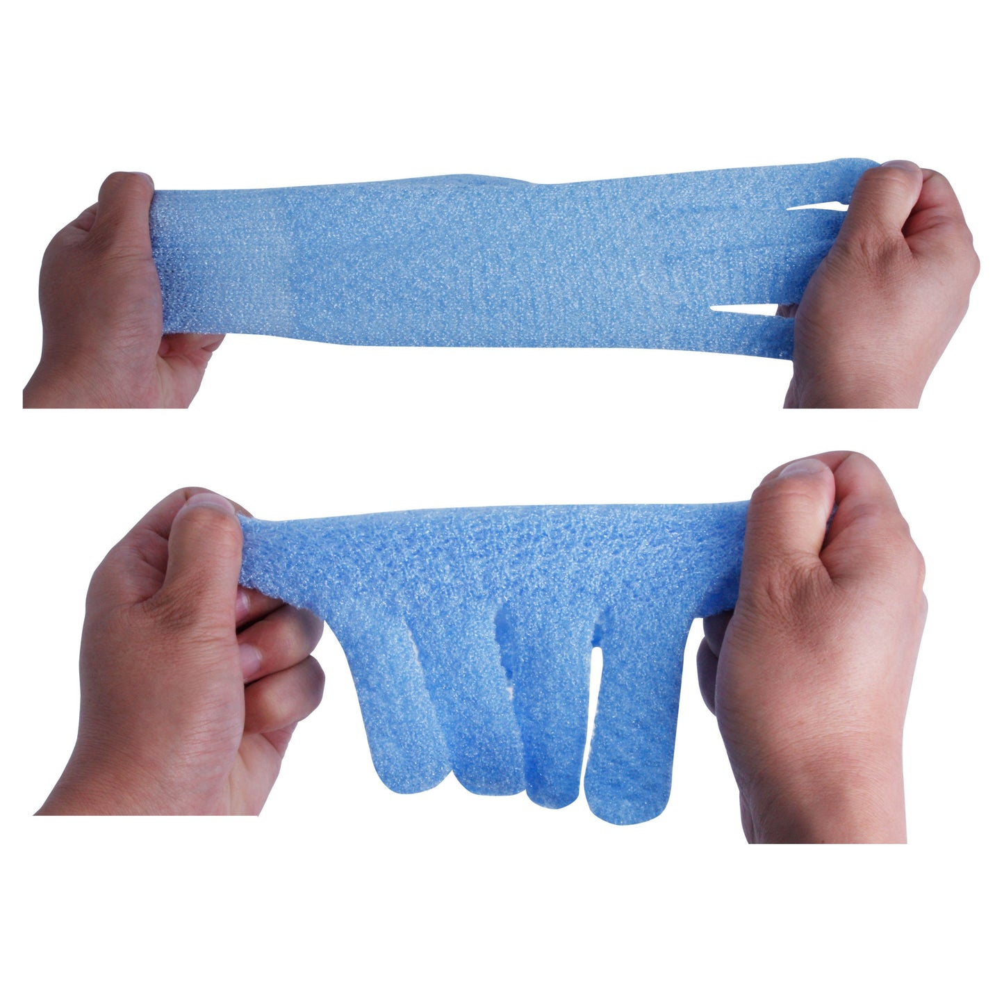 Evridwear Exfoliating Glove for Shower Men and Women, Dual Texture Bath Body Scrub Gloves Dead Skin Cell Remover for Home Spa, Massage,with Hanging Loop (3 Pairs)
