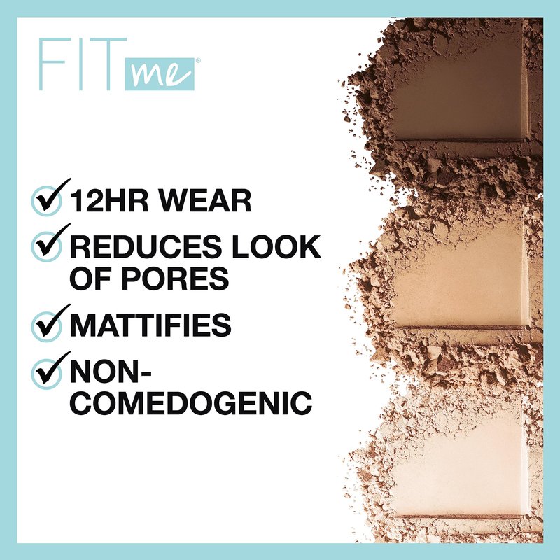 Maybelline New York Fit Me Matte Plus Pore Less Powder, 220 Natural Beige