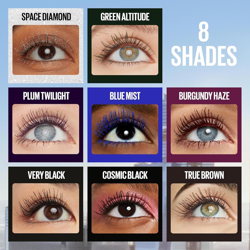 Maybelline Lash Sensational Sky High Mascara - Volumizing & Lengthening Formula | Plum Twilight, 1 Count