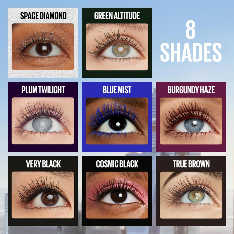 Maybelline Lash Sensational Sky High Mascara Makeup, Volumizing, Lengthening, Defining, Curling, Multiplying, Buildable, Washable Formula, Burgundy Haze, 1 Count