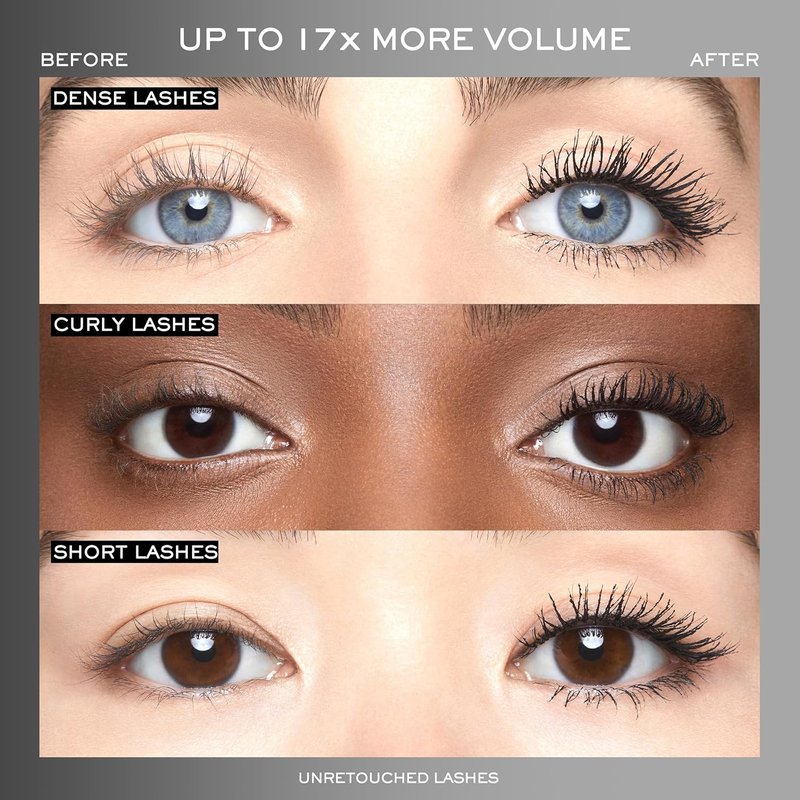 Lancôme Hypnôse Drama Extreme Waterproof Mascara | 17x Volume & 48 HR Wear | Ultra Black, Sensitive Eyes Friendly