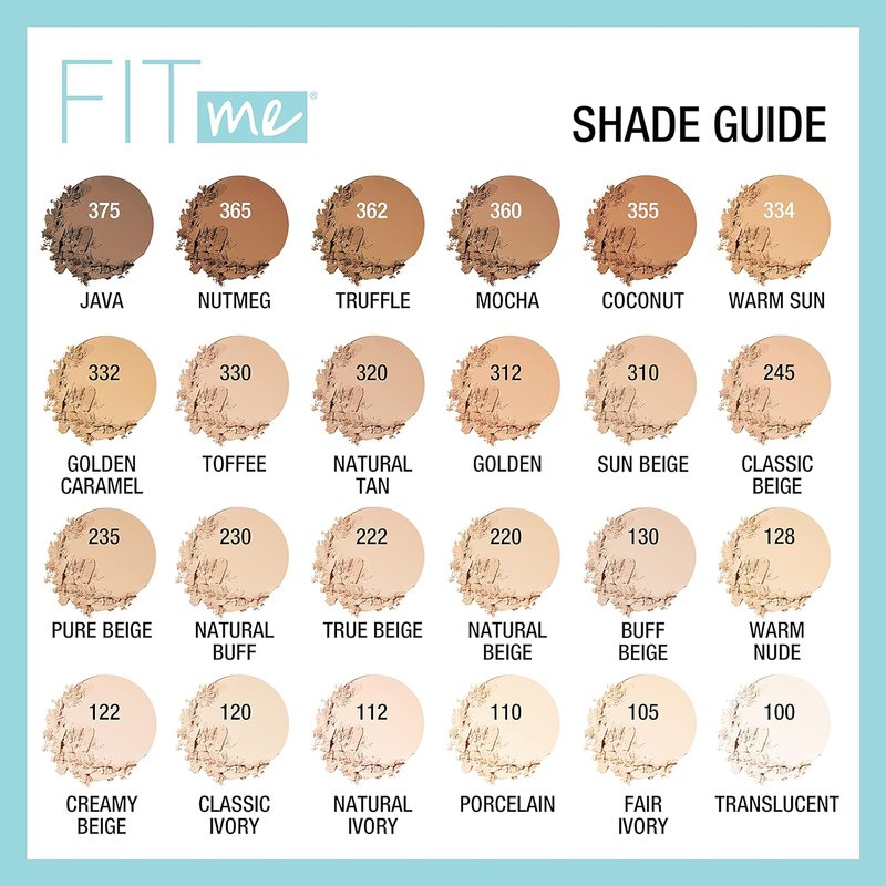 Maybelline Fit Me Matte + Poreless Pressed Face Powder - Golden Caramel, 1 Count (Pack of 2)