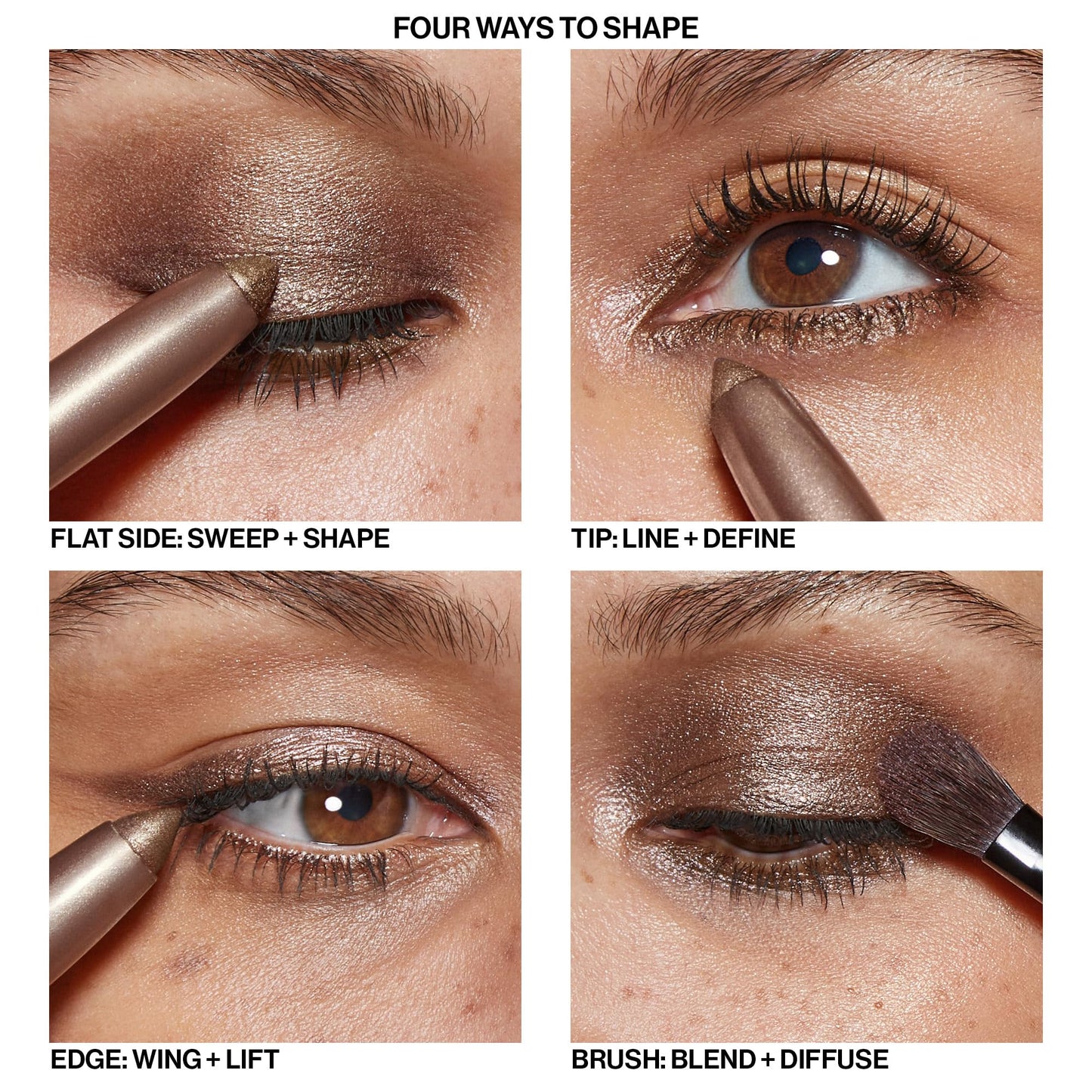 Smashbox Always on Eyeshadow Stick | Eye Shadow Stick with Precision Tip that Shapes, Defines & Lines Eyes for Bold Looks with Creamy Color | Stone Fox