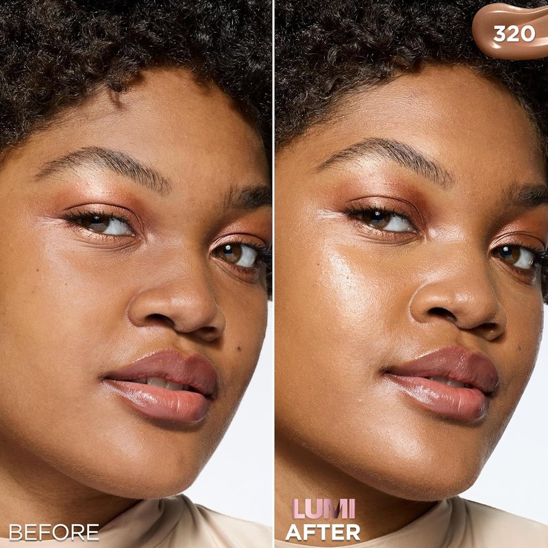 L'Oreal Paris Lumi Le Glow Skin Tint - Lightweight Water-Based Tinted Serum for Radiant Skin | Cool 320, 0.85 Fl Oz