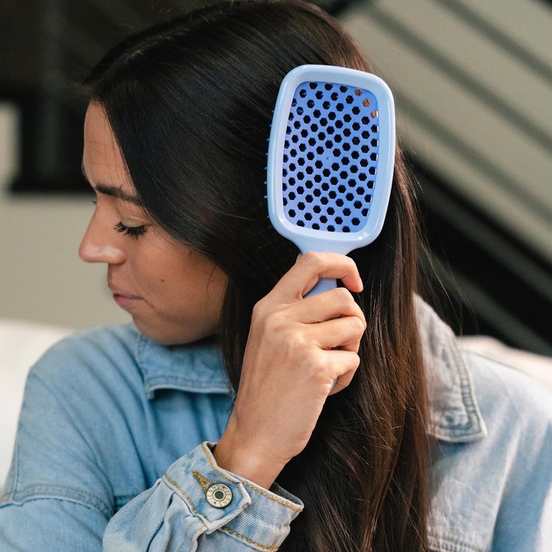 FHI Heat Detangling Brush | Pain-Free Brushing for All Hair Types - Durable DuoFlex Anti-Static Bristles, Lightweight Handle