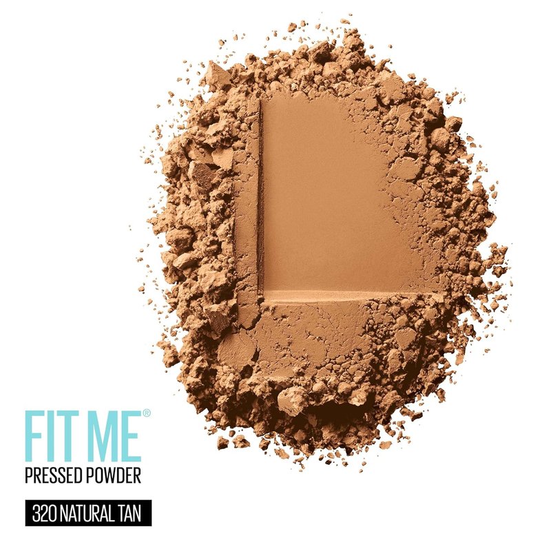 Maybelline Fit Me Matte + Poreless Face Powder - Natural Tan, 1 Count | Flawless Finish & Oil Control
