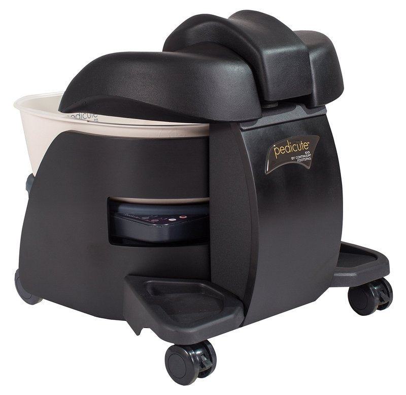 CONTINUUM PediCute Portable Foot Spa - Eco-Friendly & Mobile Foot Bath that works like a Full Size Pedicure Spa (No Plumbing Needed)