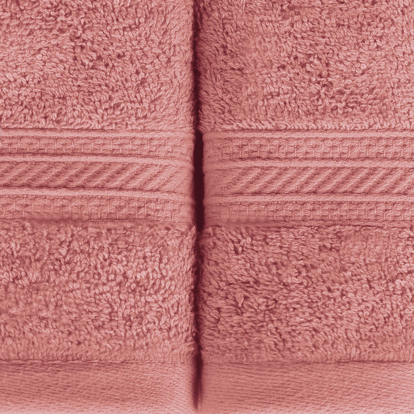 Superior Long Staple 100% Combed Cotton 700GSM 2-Piece Solid Bath Sheet Set for Bathroom, Shower, Kitchen-Super Soft, Plush, Highly Absorbent, Assorted 2-Piece Bath Seets, Blush