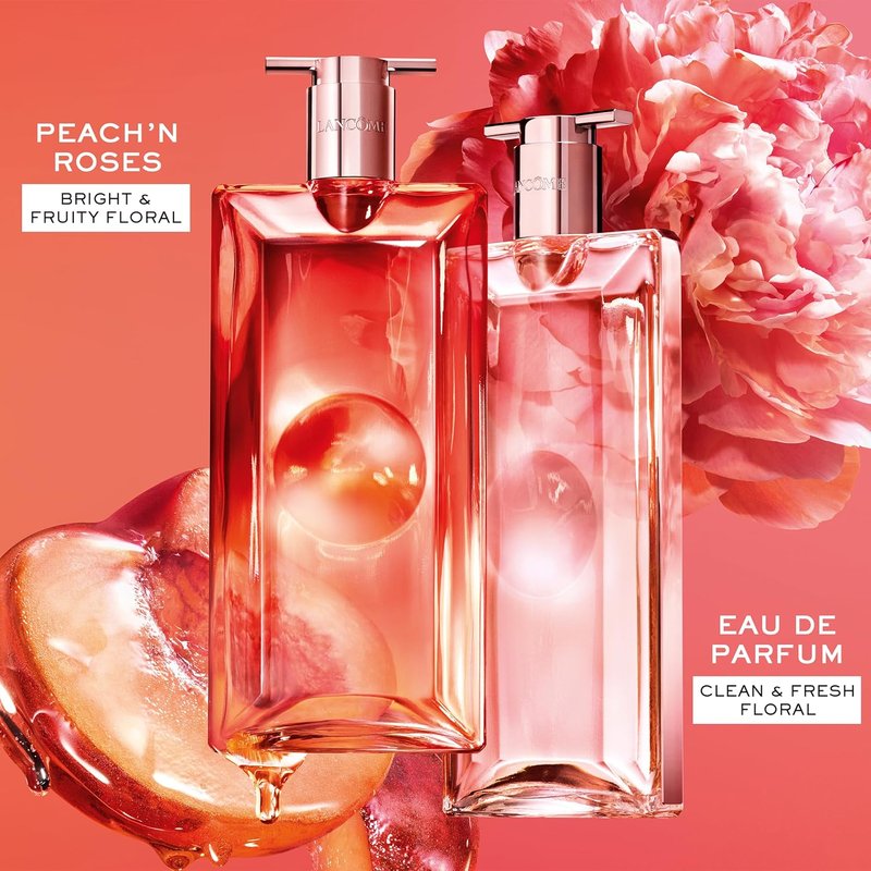 Lancôme Idôle Peach ‘N Roses Eau de Parfum - Fruity Floral Perfume with Juicy Peach & Velvety Rose | Everyday Scent