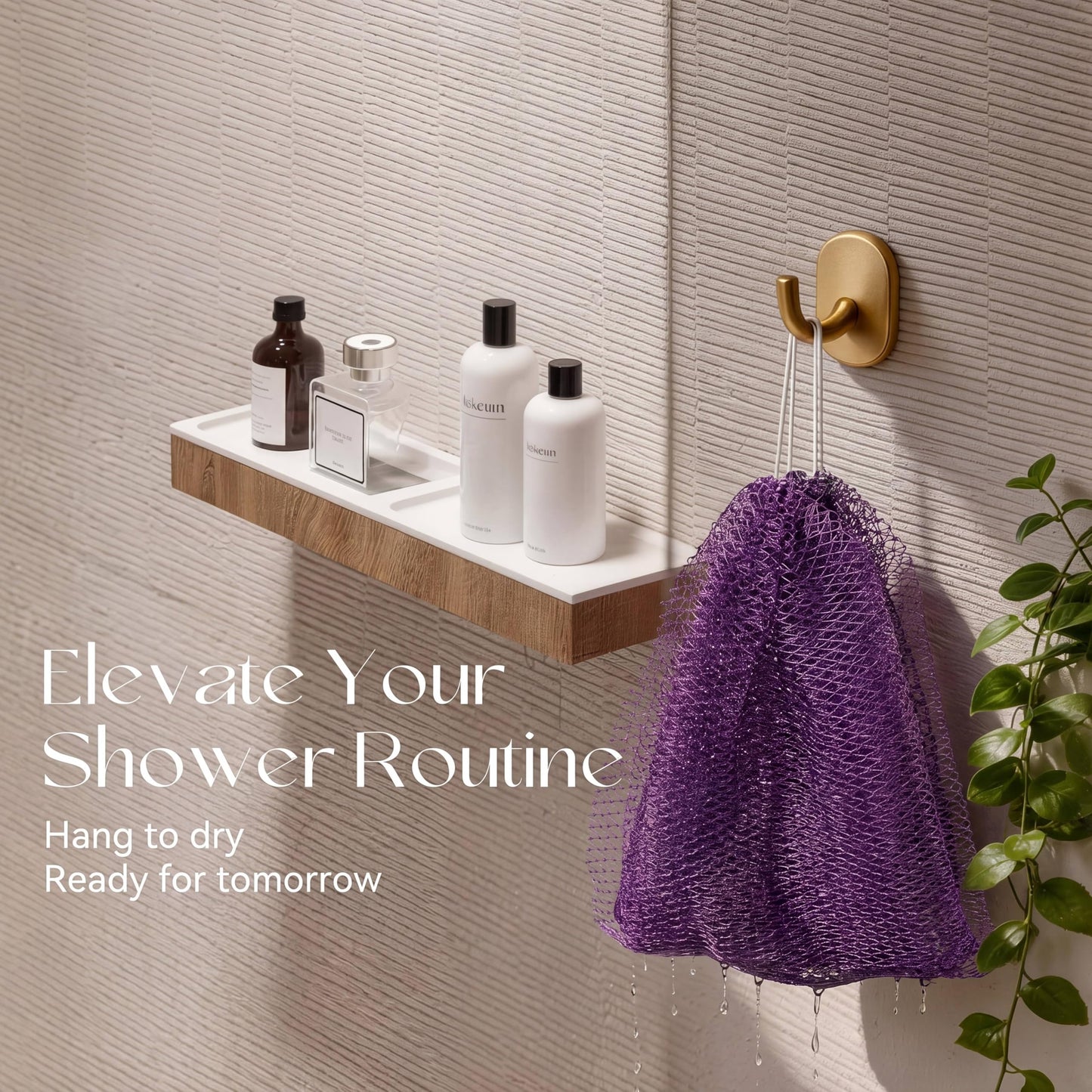 CORATED African Net Sponge Authentic, Shower Loofah Exfoliating Bath Sponge, Body Scrubber for Women and Men Daily Use Body Care, Travel Portable Bath Accessories Spa Gifts