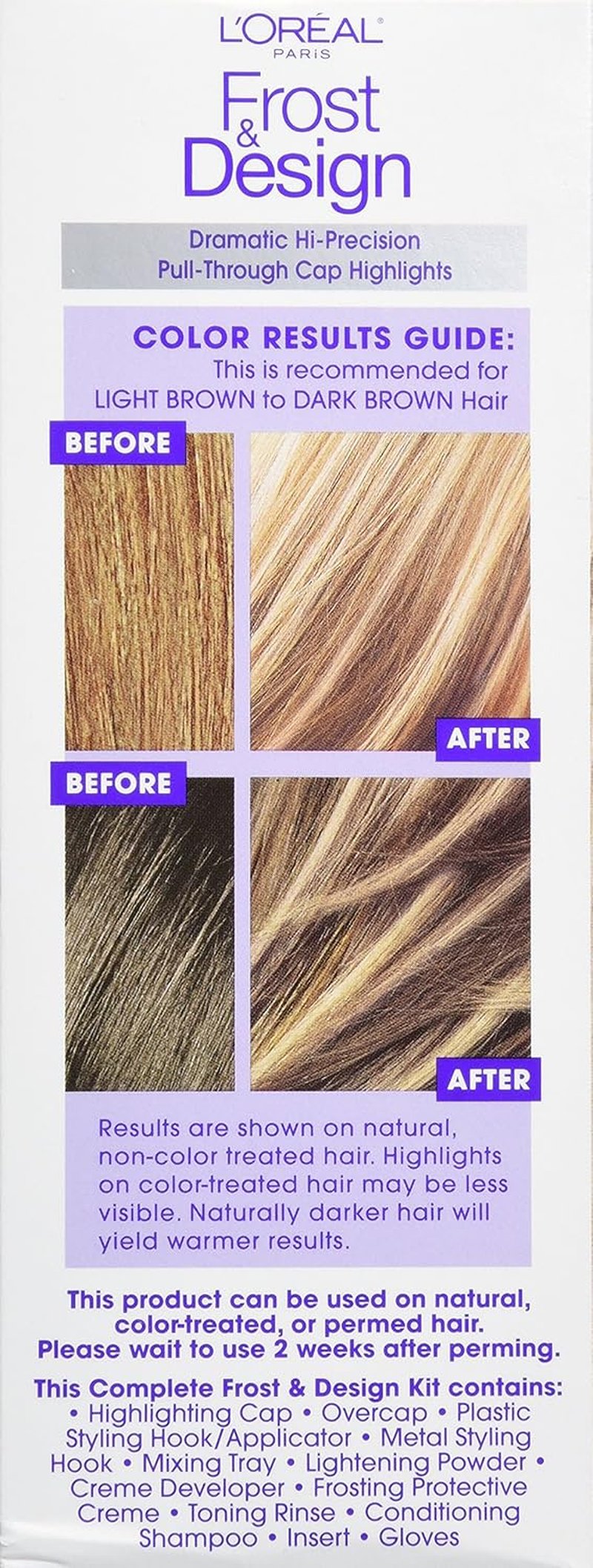 L'Oreal Paris Frost & Design Hair Color - Caramel Shade, 1-Count for Stunning Highlights
