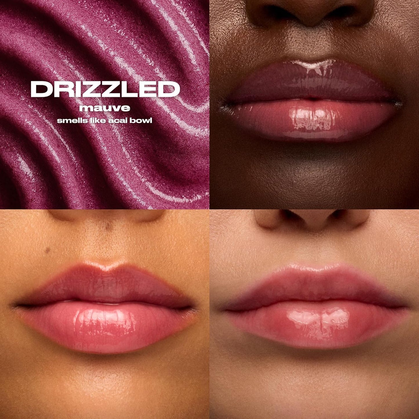 Urban Decay Lip Toy pH Staining Lip Oil - 24HR Hydration & All-Day pH-Reactive Stain | Drizzled Acai Bowl, Mauve