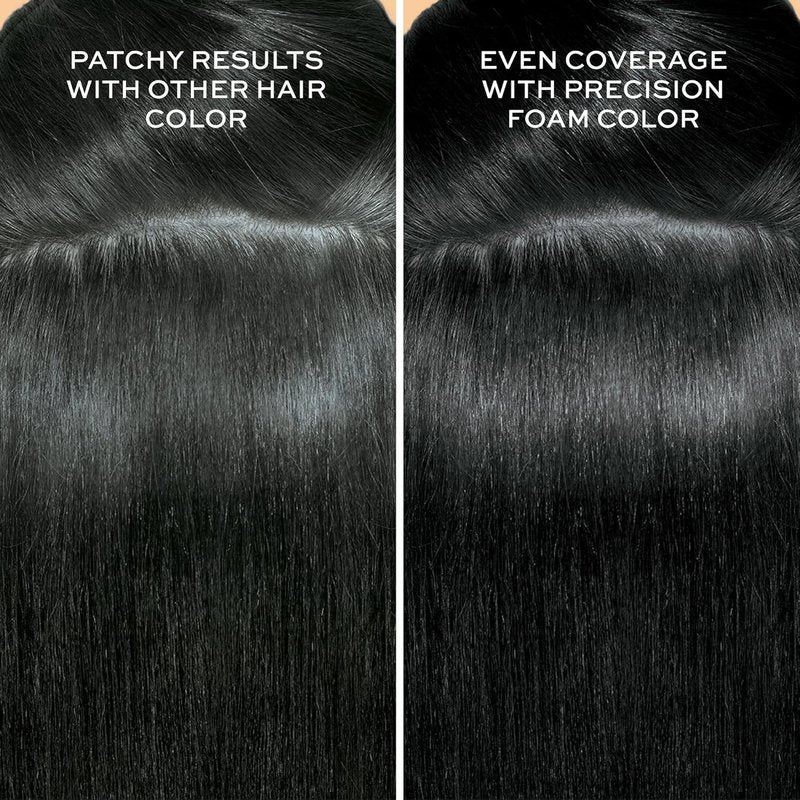 John Frieda Precision Foam Colour - Blue Black 2A Hair Color Kit | Full Coverage & Anti-Fade Gray Coverage