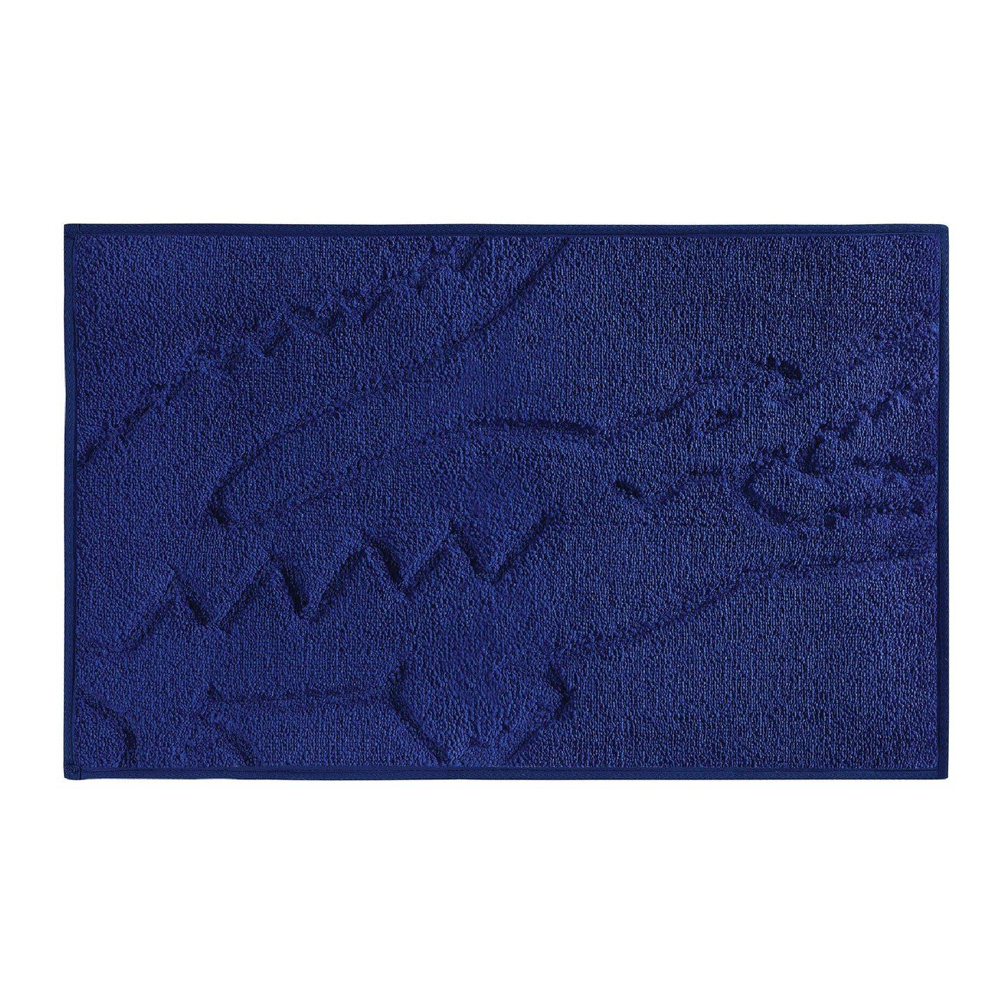 Lacoste Heritage Bath Rug – Ultra Soft Quick-Dry Microfiber and Tufted, Super Absorbent with Non-Slip Backing, Signature Crocodile Embossed Design and Stylish Bathroom Mat 20"x32" – Surf Blue