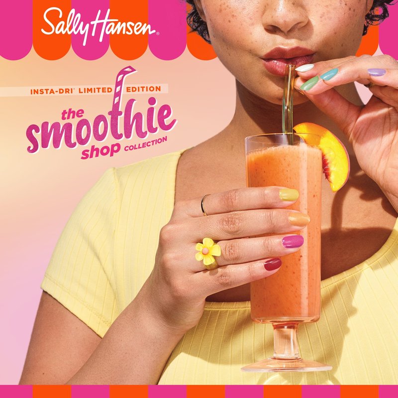 Sally Hansen Insta-Dri the Smoothie, Hatcha Matcha, Nail Polish – Dries in 60 Seconds – One Coat – Satin-Matte Finish