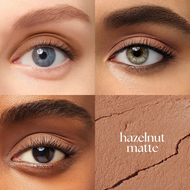 Julep Eyeshadow 101 Cream-to-Powder Waterproof Shadow Stick – Hazelnut Matte – Long-Lasting, Crease-Proof, Neutral Brown Beige Matte Cream Eyeshadow with Built-in Smudger