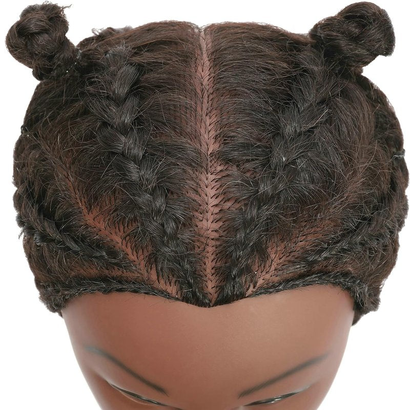 Skiennix Kinky Curly 100% Real Human Hair Mannequin Head - Ideal for Afro Cosmetology & Styling
