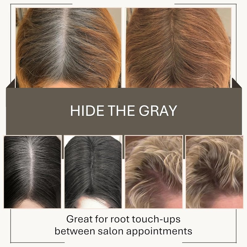 Joan Rivers Great Hair Day Root Touch Up Powder Duo - Thicker, Fuller Hair Solution | Dark Brunette