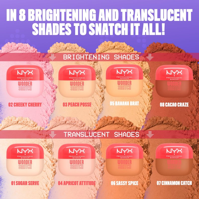 NYX PROFESSIONAL MAKEUP Wonder Snatch Setting Powder, Lifting Loose Powder With Up To 16HR Wear - Peach Posse (Brightening Peach)