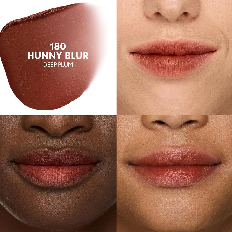 COVERGIRL Clean Fresh Yummy Blur Lipstick - Matte Blurring Effect, Vegan Formula | Deep Plum 180 Hunny Blur