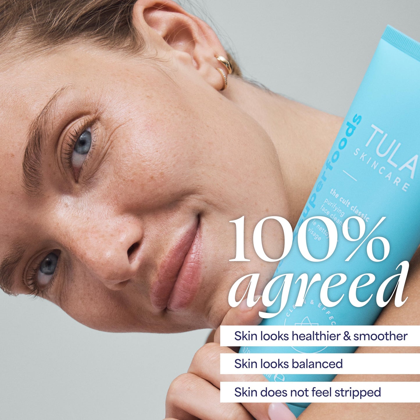TULA Skin Care The Cult Classic Purifying Face Cleanser - Gentle and Effective Face Wash, Makeup Remover, Nourishing and Hydrating, 4.2 oz.