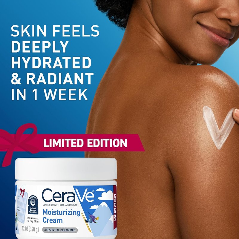 CeraVe Moisturizing Cream - Hydrating Daily Moisturizer for Dry Skin | 12 Ounce, Oil-Free & Fragrance-Free