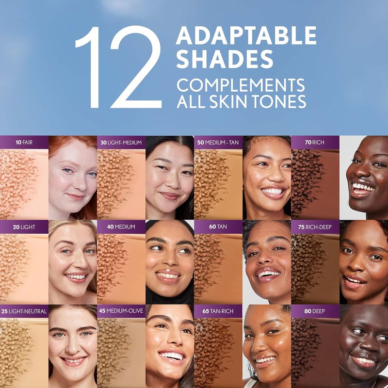 Covergirl Simply Ageless Foundation - Tinted Skincare Makeup Hybrid, Sheer Tint, Radiant Finish | 1.0oz, 20 Light