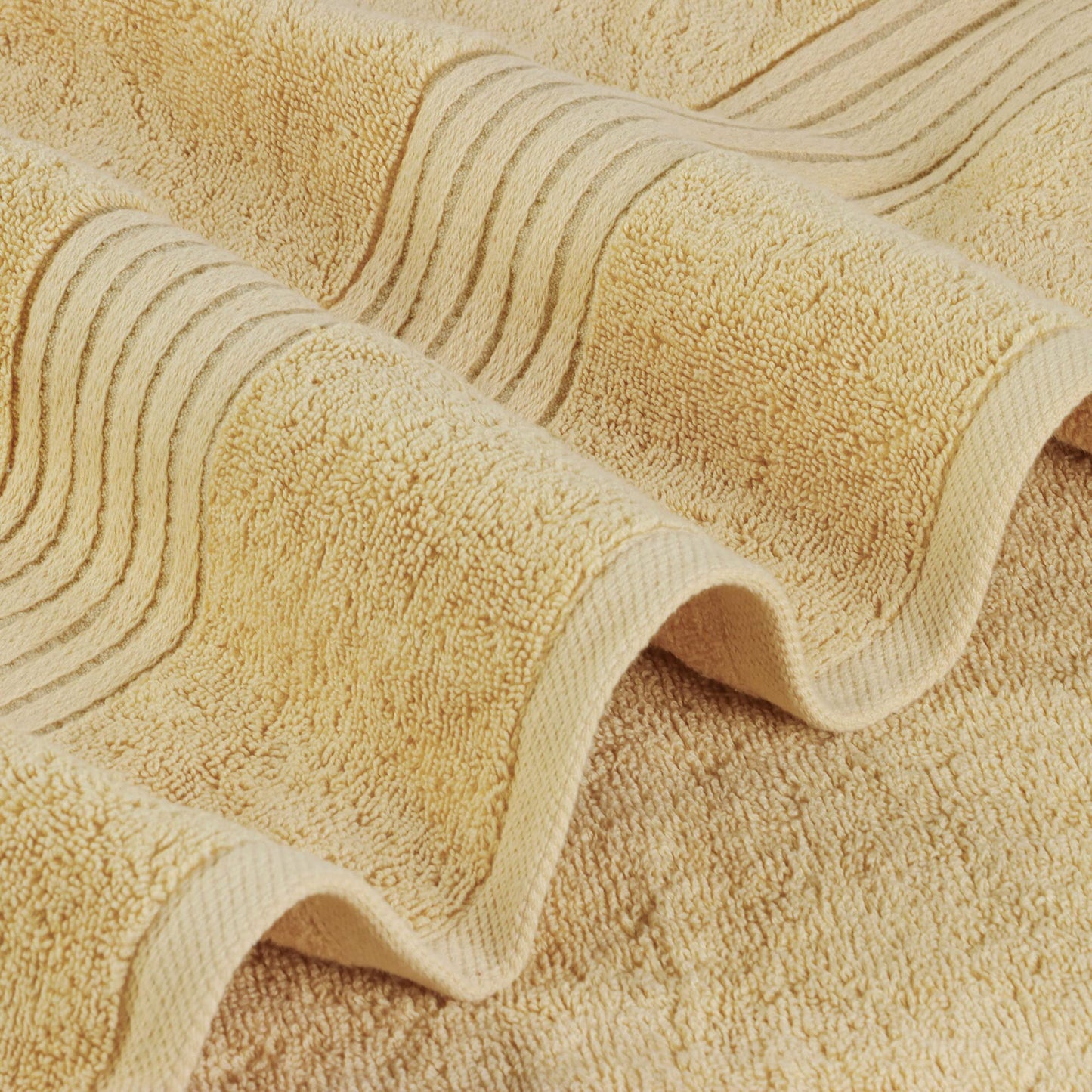 Utopia Towels Luxurious Bath Towels Set, 27 x 54 Inches 100% Ring Spun Cotton, 4 Pack Beige