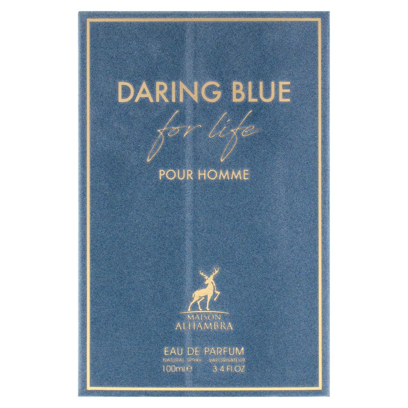 Daring Blue For Life by Maison Alhambra for Men - 3.4 oz EDP Spray