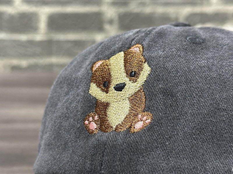 Horpe Badger Gifts for Kid, Forest Animal Baseball Hat for Boys & Girls, Adjustable Embroidered Cap for Wildlife Enthusiast