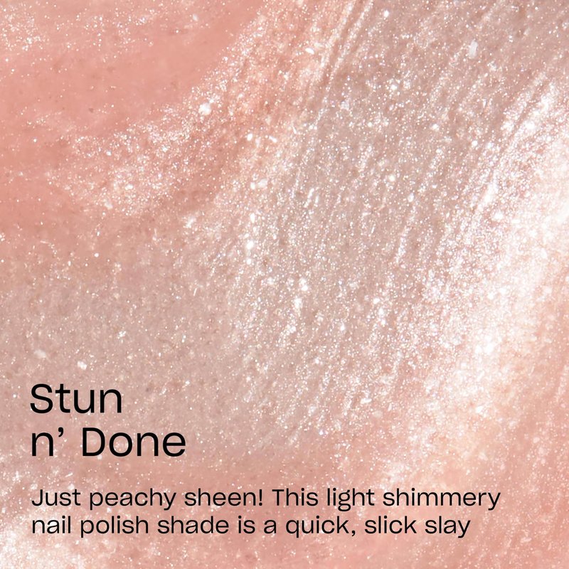 OPI RapiDry Stun n’ Done | Semi-sheer Soft Peach Shimmer Quick Dry Nail Polish | Vegan, Smudge Proof, Fast Drying