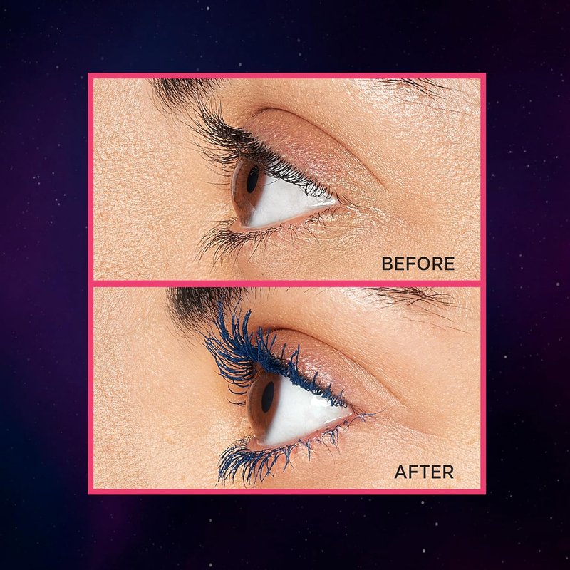 L'Oreal Paris Telescopic Lift Mascara - Lengthening & Volumizing Eye Makeup | Washable Stellar Blue, 0.33 Fl Oz