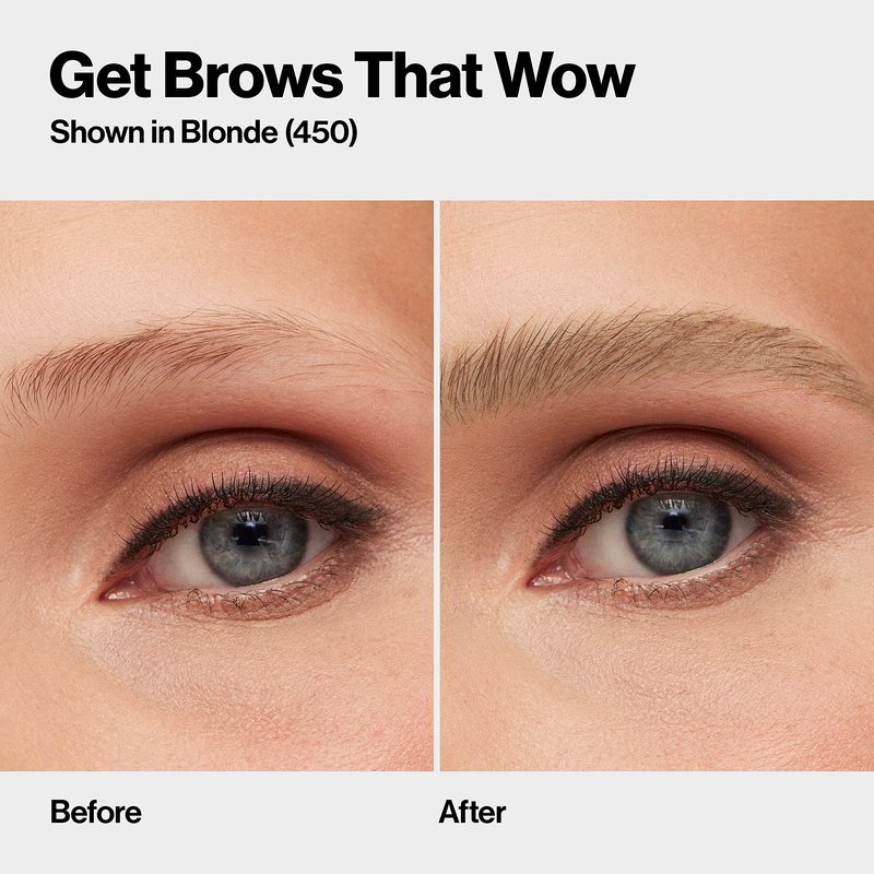 Revlon ColorStay Micro Eyebrow Pencil with Built In Spoolie Brush, Infused with Argan and Marula Oil, Waterproof, Smudgeproof, 450 Blonde, 0.003 oz