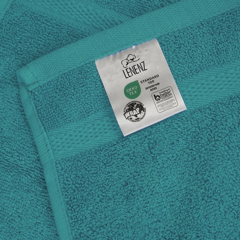 Lenenz Soft Wash Cloths - 12 Pack Plush and Absorbent Cotton Washcloths for Face, Body, and Baby - Multi-Purpose, Quick-Dry Wash Cloths Set 13x13'' (Light Green)