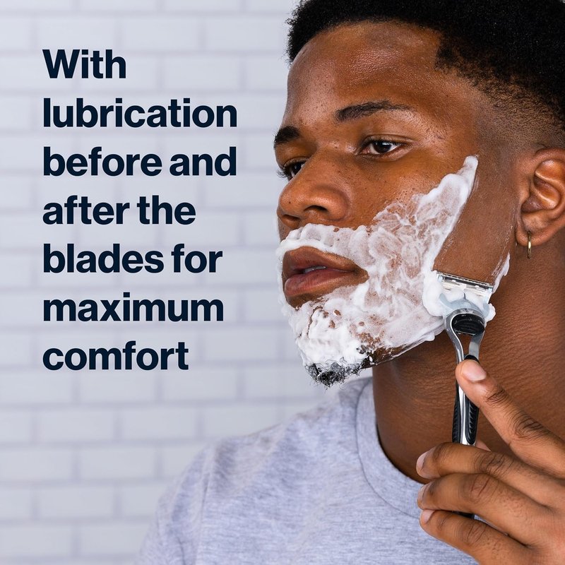 Gillette SkinGuard Razor Blade Refills - 2 Blade Cartridge for Sensitive Skin | 8 Count with Lubrication
