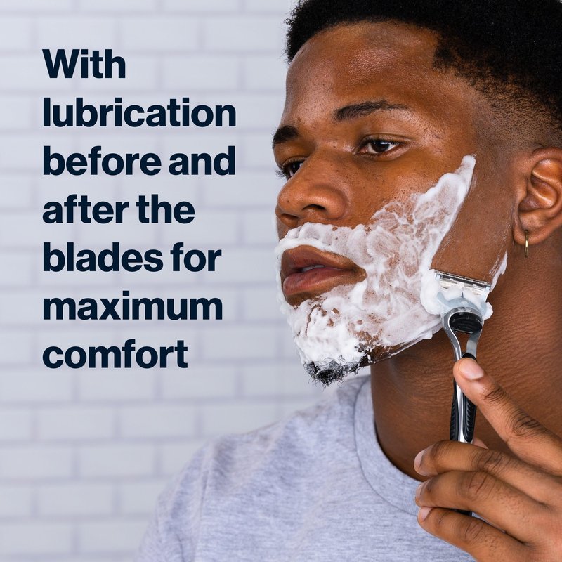 Gillette SkinGuard Razors, 1 Gillette Razor, 4 Razor Blade Refills, Designed for Men with Skin Irritation, Razor Bumps, and Sensitive Skin