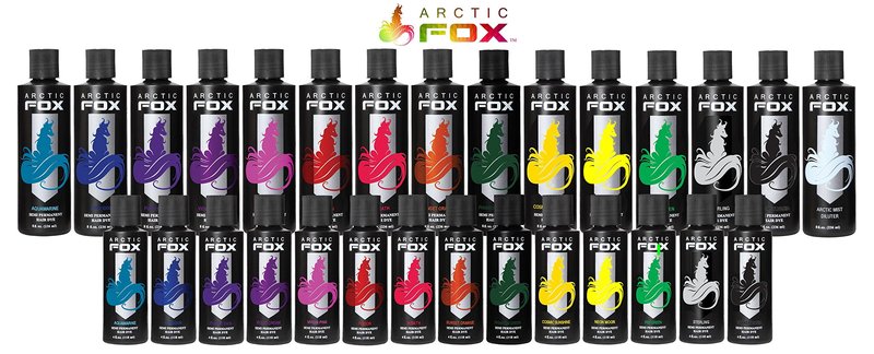 ARCTIC FOX Vegan and Cruelty-Free Semi-Permanent Hair Color Dye (4 Fl Oz, ELECTRIC PARADISE)