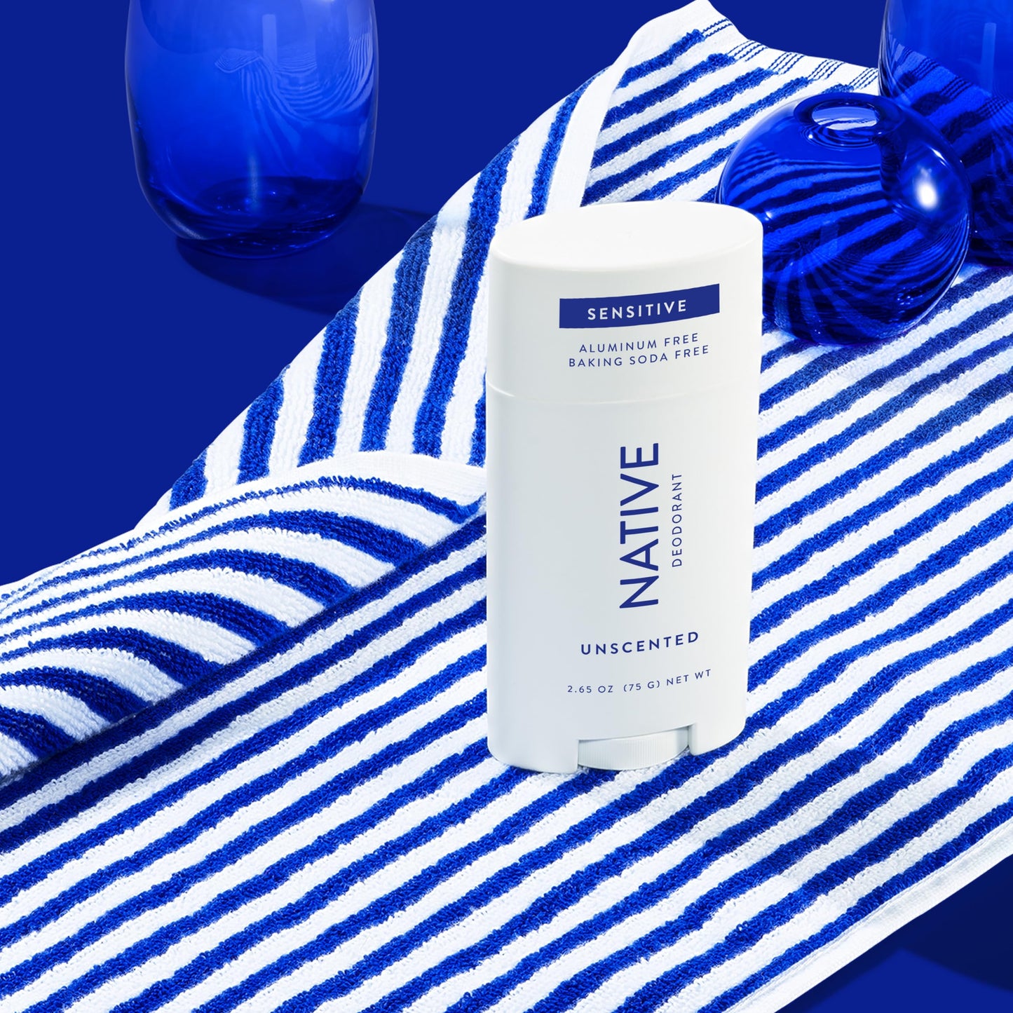 Native Aluminum-Free Clean Deodorant with Natural Derived Ingredients, 72HR odor control | Deodorant for Women and Men | Baking Soda, Coconut Oil, Shea Butter | Fragrance Free | Unscented