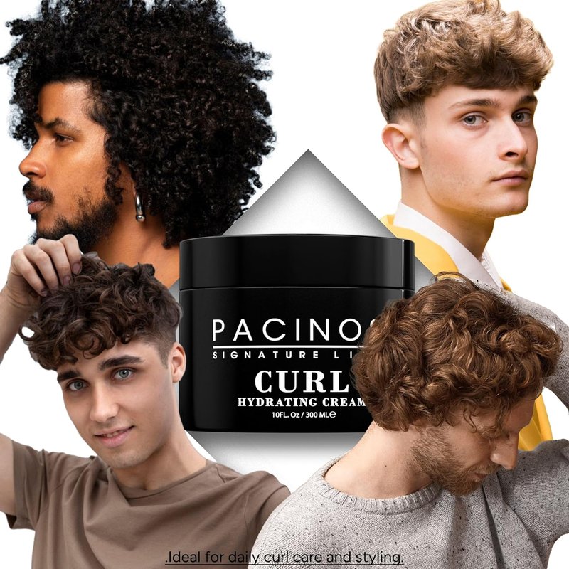 Pacinos Curl Hydrating Cream - Curl Defining & Frizz Control | Salon Quality Moisture - 10 Oz
