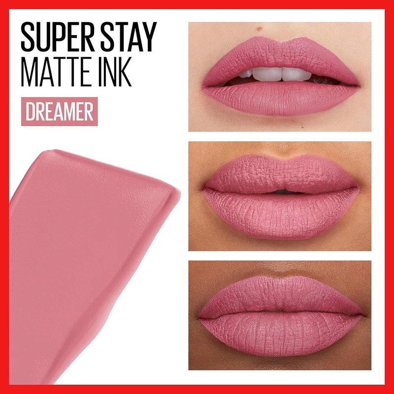 MAYBELLINE Super Stay Matte Ink Liquid Lipstick - Long Lasting Color | Up to 16H Wear in Loyalist & Dreamer Shades