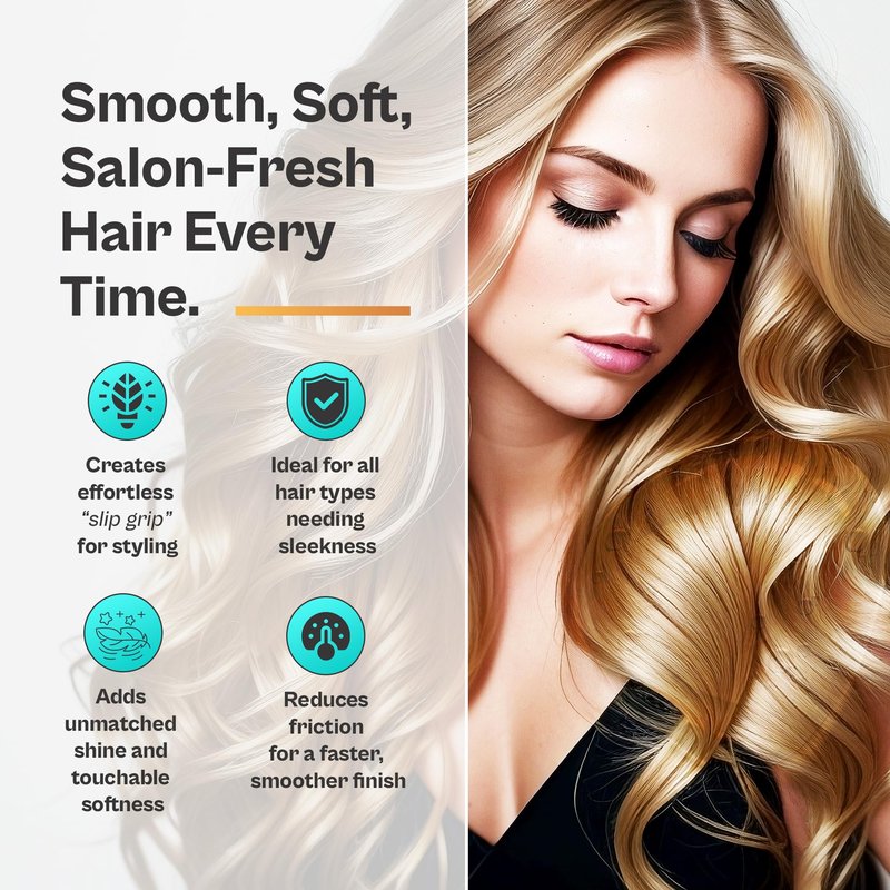 O2 Perfect Blowout Moisture Smoothing Serum – Professional Moisture-Rich Frizz Control & Smoothing Styler for Silky, Free-Flowing Blowouts, Ideal Hair Serum for frizzy hair, 250 mL, 8.5 oz